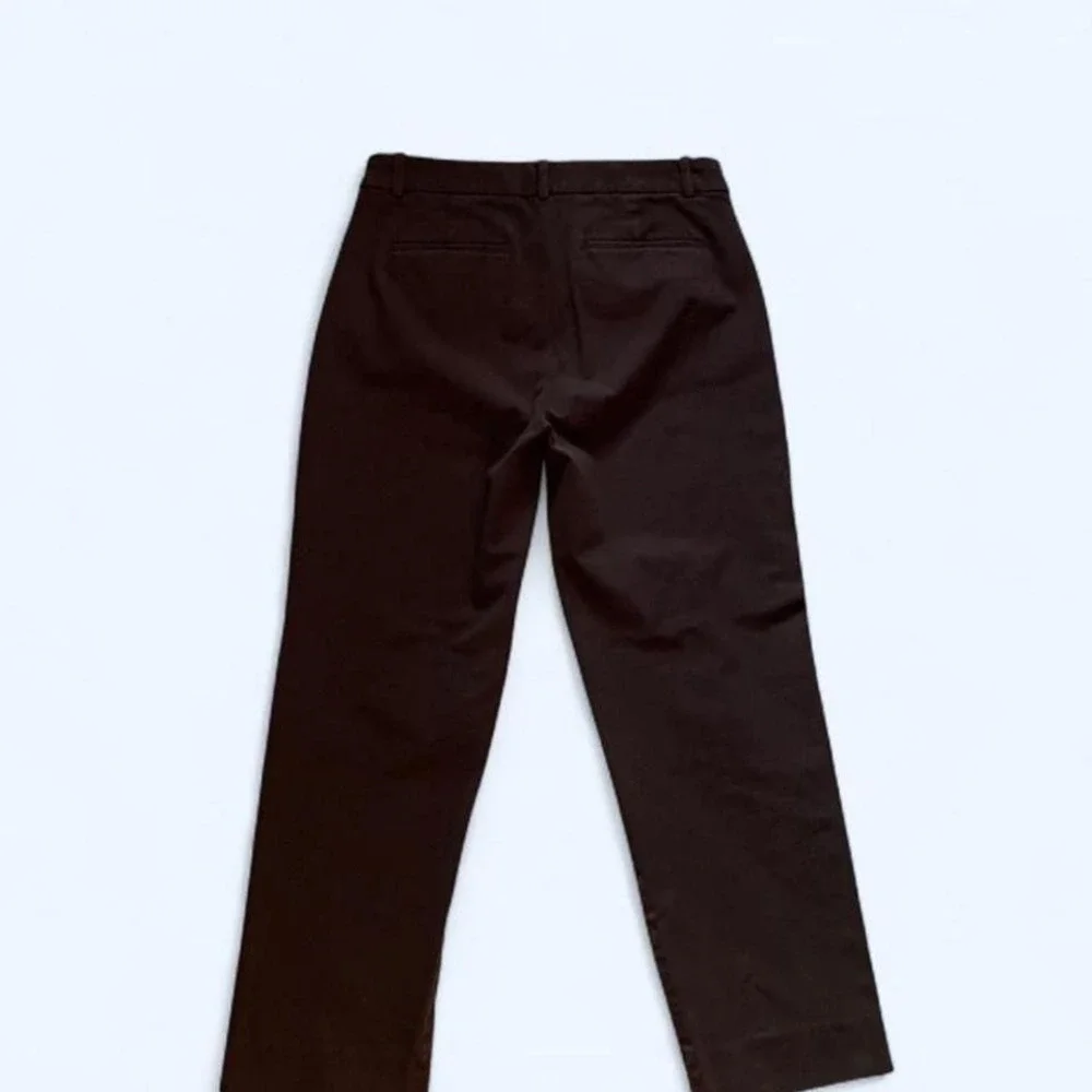 Black straight leg trousers size 8 by J‎ Crew